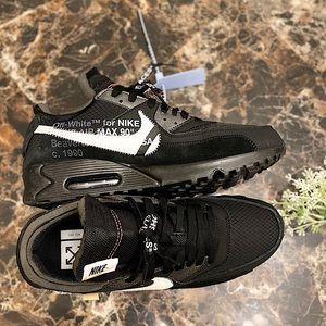 Off-White X Nike Air Max 90 Sneakers W/ Tags. US 9